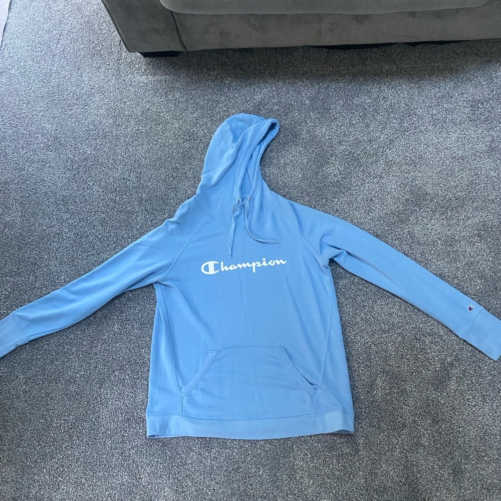 Champion Light Blue Pullover Hoodie